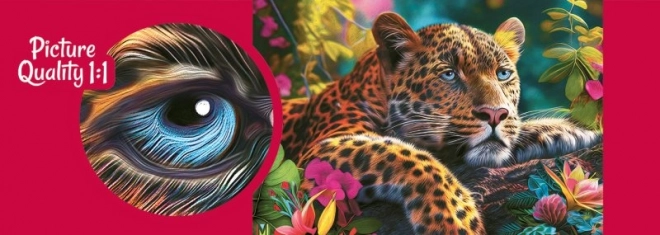 Puzzle leopard culcat 500 piese