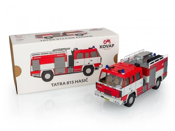 Tatra 815 Mașinuță Pompieri Kov 18cm 1:43 în Cutie Kovap