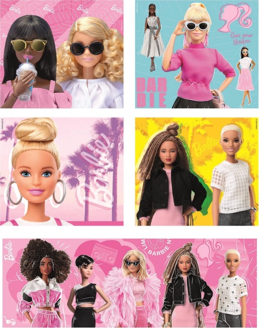 Puzzle Barbie 10 în 1