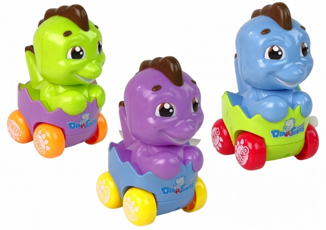 Dinozaur colorat cu cheiță în ou