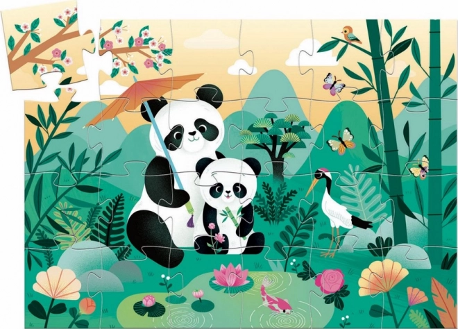 Puzzle Panda DJECO 24 piese