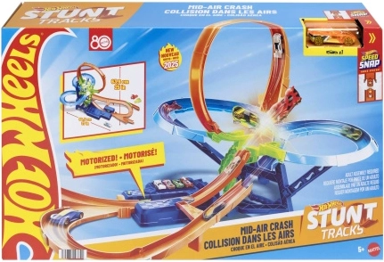 Pistă Hot Wheels Stunt Coliziune în aer