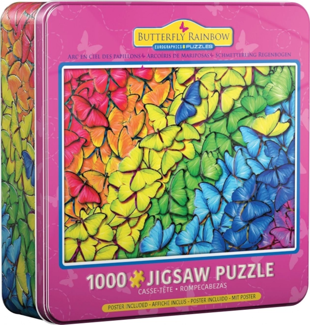 Puzzle metallică Eurographics 1000 piese Motive de fluturi