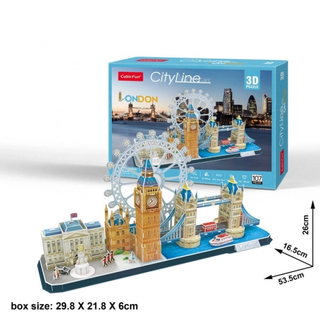 Puzzle 3D Linia de Oraș Londra