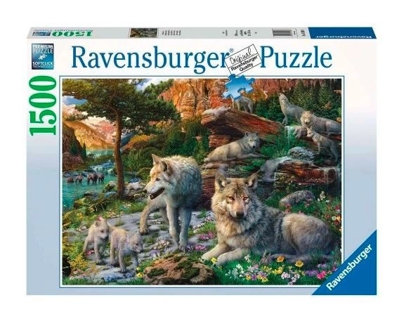 Puzzle lupii primăvara Ravensburger 1500 piese