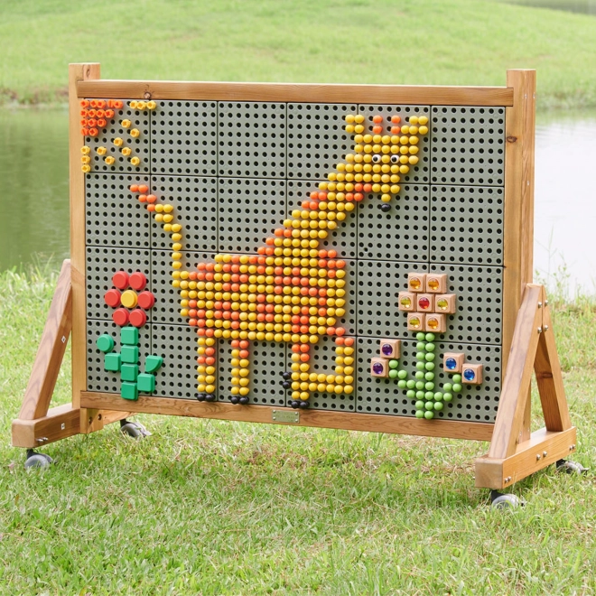 Tablă de lemn XXL Masterkidz pentru creativitate STEM în aer liber