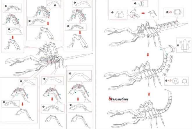 Puzzle 3D Scorpion de la Metal Earth