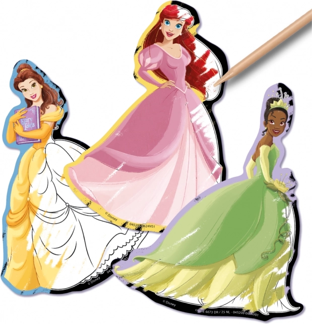 Stickere răzuibile Disney Prințese 5 buc