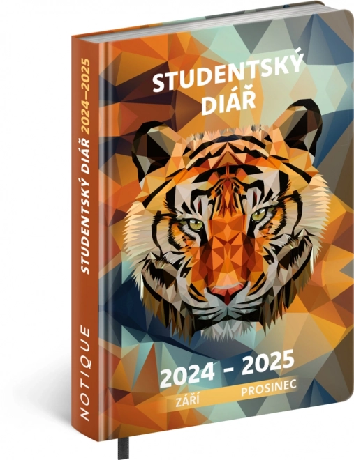 diar studențesc notique cu model tigru septembrie 2024 - decembrie 2025