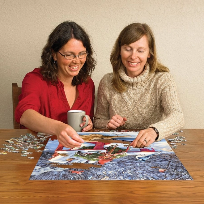 Puzzle zi de iarnă însorit Cobble Hill 1000 piese