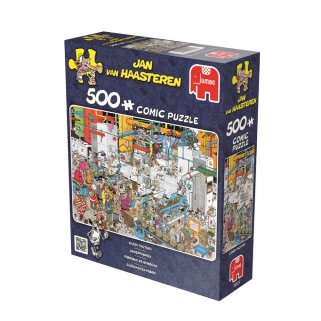 Puzzle fabrica de dulciuri 500 piese JUMBO