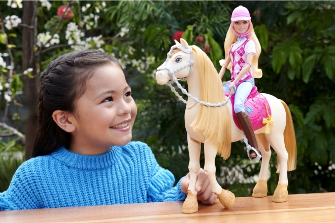 Păpușa Barbie călăreață Malibu