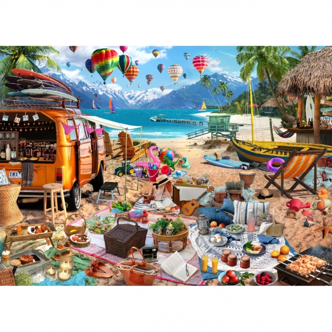 Puzzle Brain Tree Vacanță la Plajă 1000 de piese