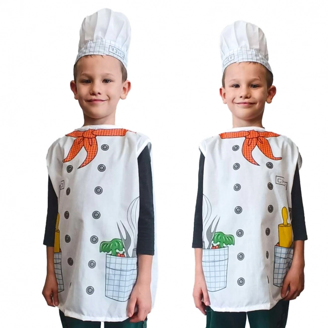 costum chef pentru copii 3-8 ani