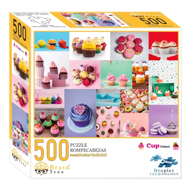 Puzzle Brain Tree Cupcakes 500 piese