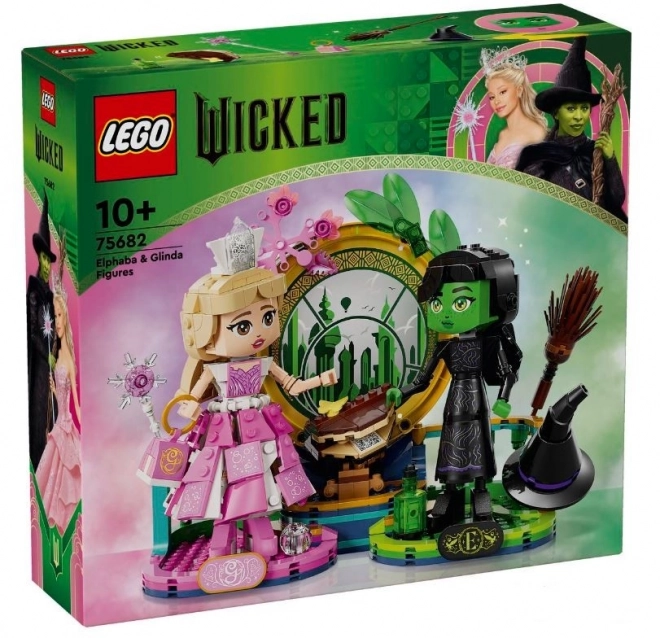 Figurinele Elphaba și Glinda din Wicked