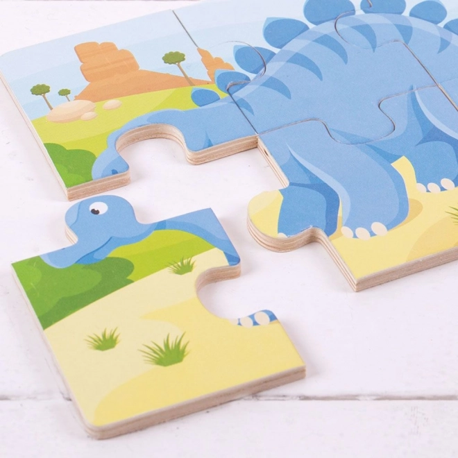 Puzzle 3 în 1 Dinosauri Bigjigs Toys