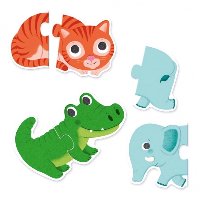Puzzle Djeco Animale 10x2 Piese