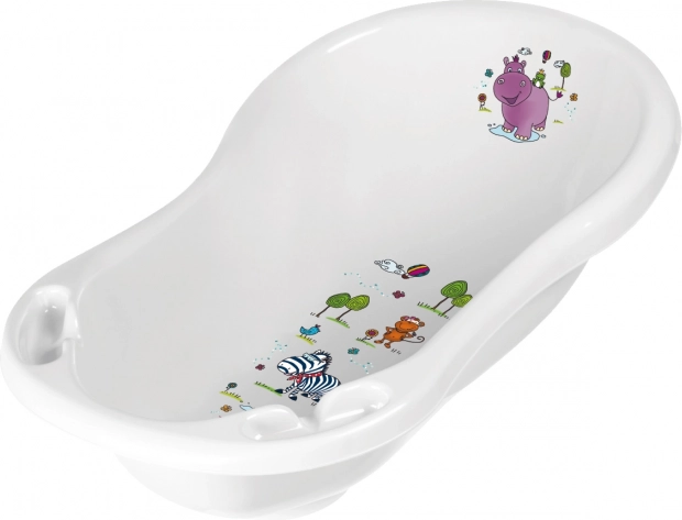 Cădiță 84 cm „Hippo” cu dop, Albă