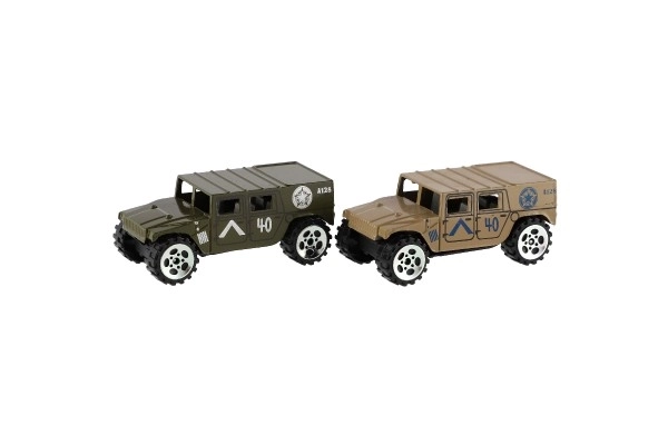 Transportor blindat din metal, jucărie militară