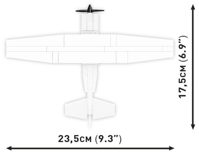 Cobi klocki avion cessna 172 skyhawk