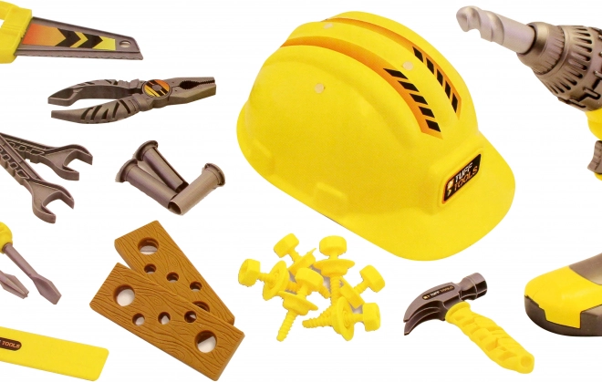 Set de scule pentru copii cu cască Tuff Tools