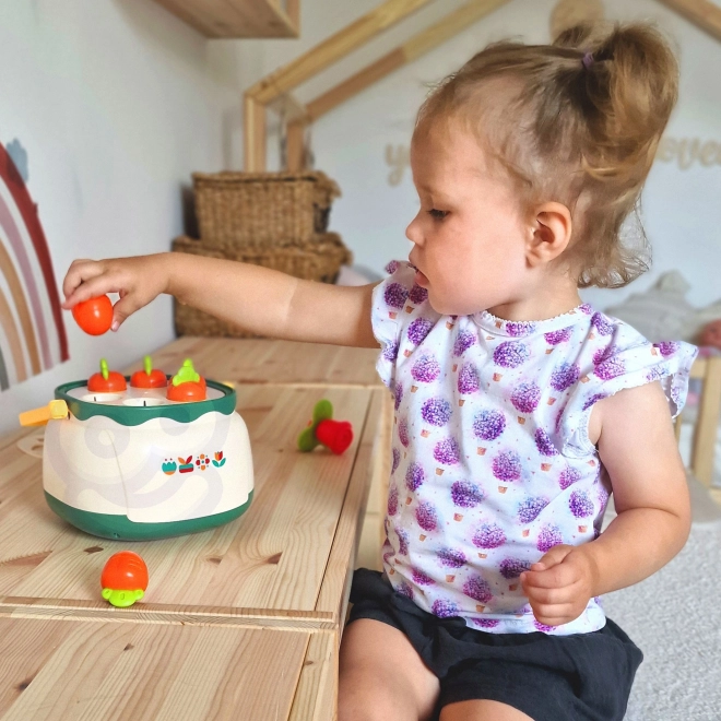 Woopie coș cu flori sorter și împletitor educativ pentru copii