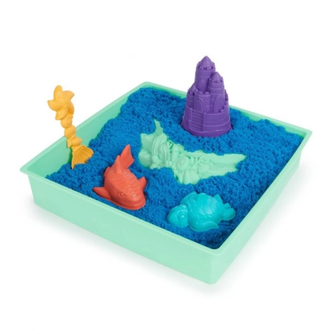 Kinetic Sand set cutie cu nisip lichid albastru