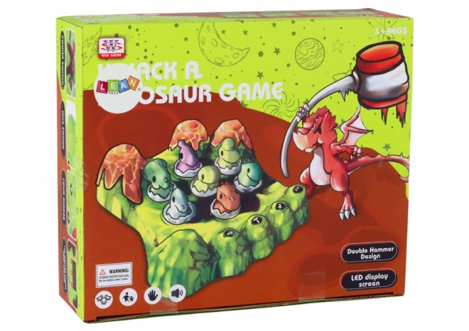 Joc Wack-A-Mole Dinozauri Verde cu Lumini și Sunete