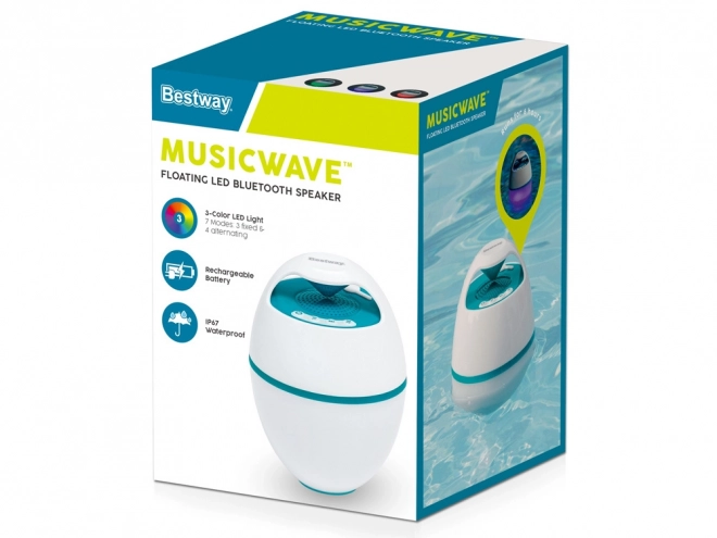 Boxă plutitoare cu lumină LED și Bluetooth de la Bestway