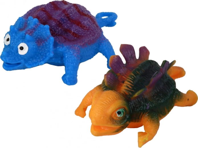 Două jucării vesele de dinozauri
