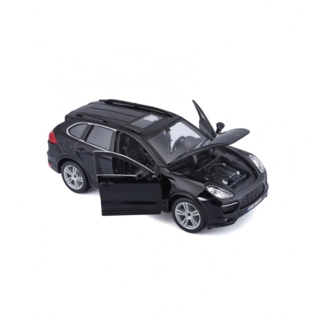 Model metalic Porsche Cayenne Turbo negru la scară 1/24