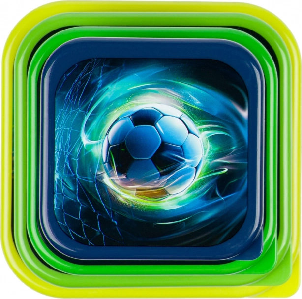 Cutie pentru gustare 4 în 1 Fotbal