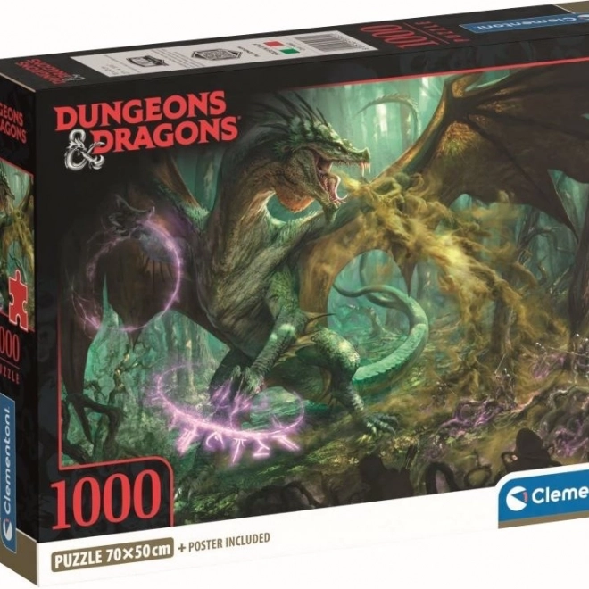 Puzzle Clementoni: Dragonii Dungeons & Dragons 1000 de piese