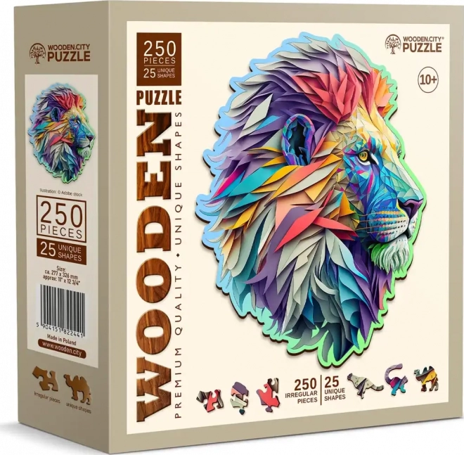 Puzzle de lemn leu modern 250 piese