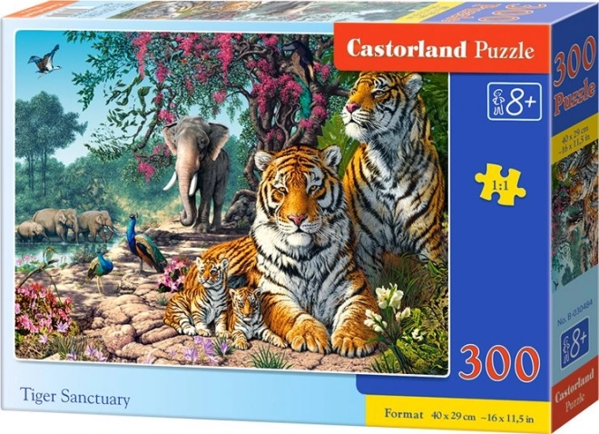 puzzle cu refugiu tigru 300 piese