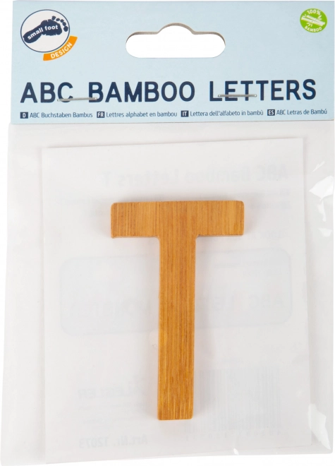 Literă de bambus t