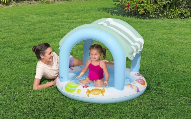 Piscină pentru copii cu acoperiș gonflabil Bestway Pączuś