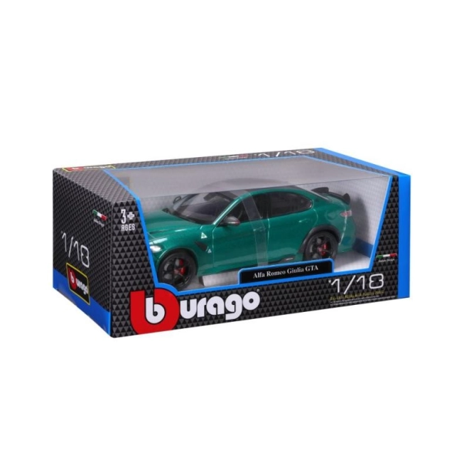 Mașină de jucărie Bburago 1:18 Alfa Romeo Giulia GTA verde metalizat