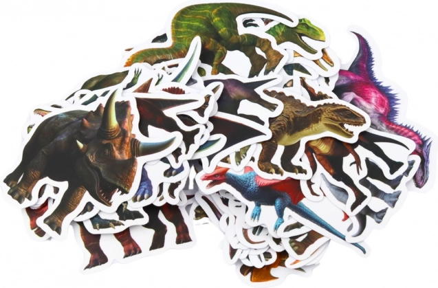 Set de autocolante pentru copii cu dinozauri 4-7cm 50buc