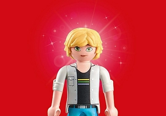 Set figurine Miraculous Adrien și Pisica Neagră