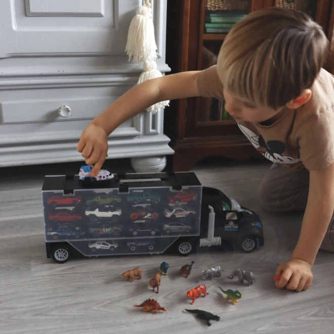 Woopie camion cu dinozauri