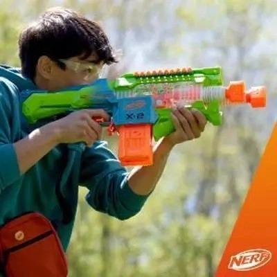 Blaster motorizat cu două țevi Nerf Elite 2.0