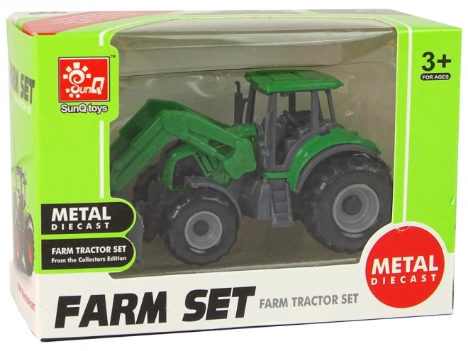 Tractor mic verde cu lamă frontală