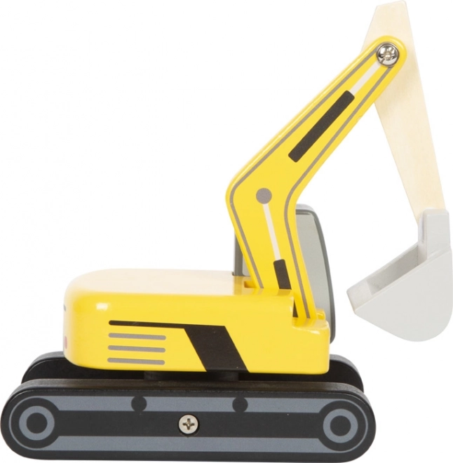 Excavator din lemn cu șenile Small Foot