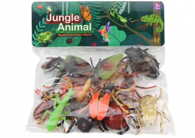 Set figurine insecte 12 bucăți Gărgăriță Păianjen Muscă