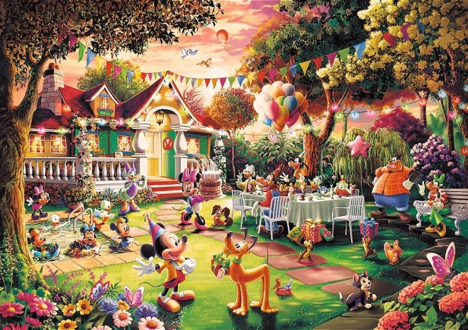 trefl puzzle petrecere de aniversare mickey mouse 1000 piese premium plus