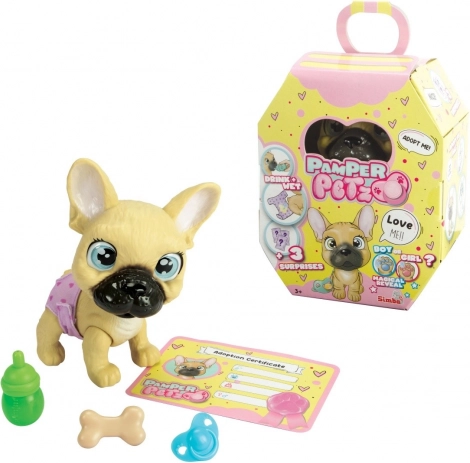 Figurină Pamper Petz cățel bulldog francez