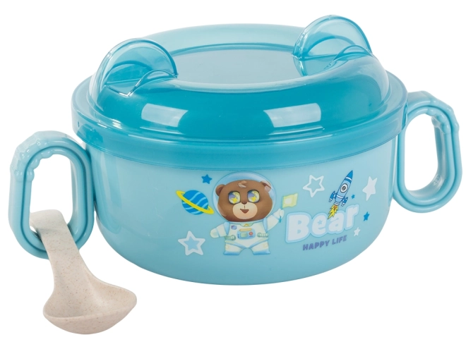 Set de vase pentru hrana copiilor cu mâner