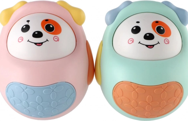 Căţeluş vesel din plastic Roly Poly cu sunet